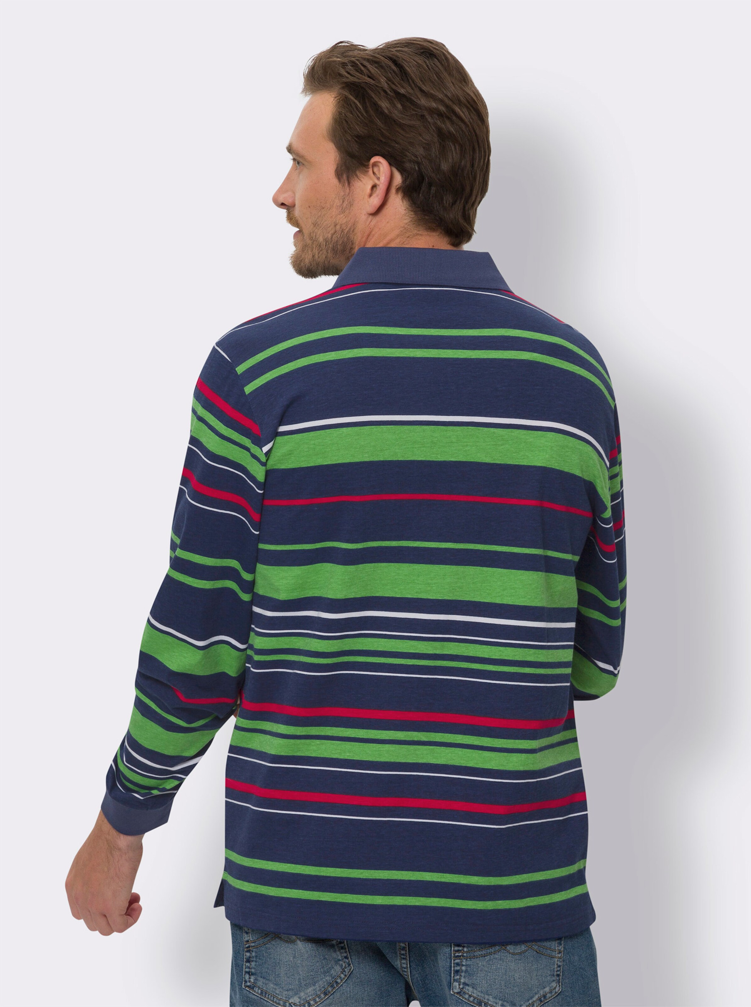 Langarm-Poloshirt