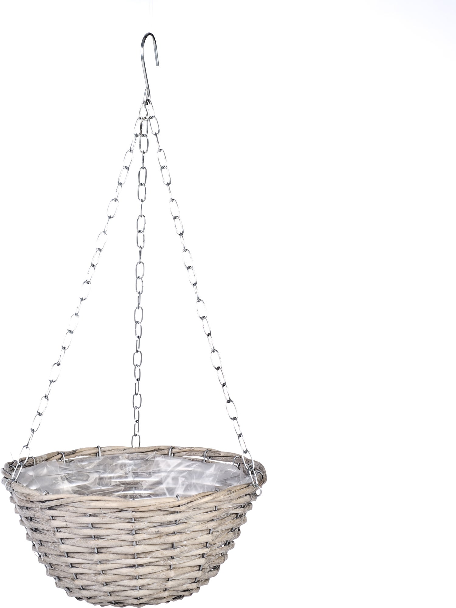 Van der Leeden hangpot grijs D 30 H 15 cm