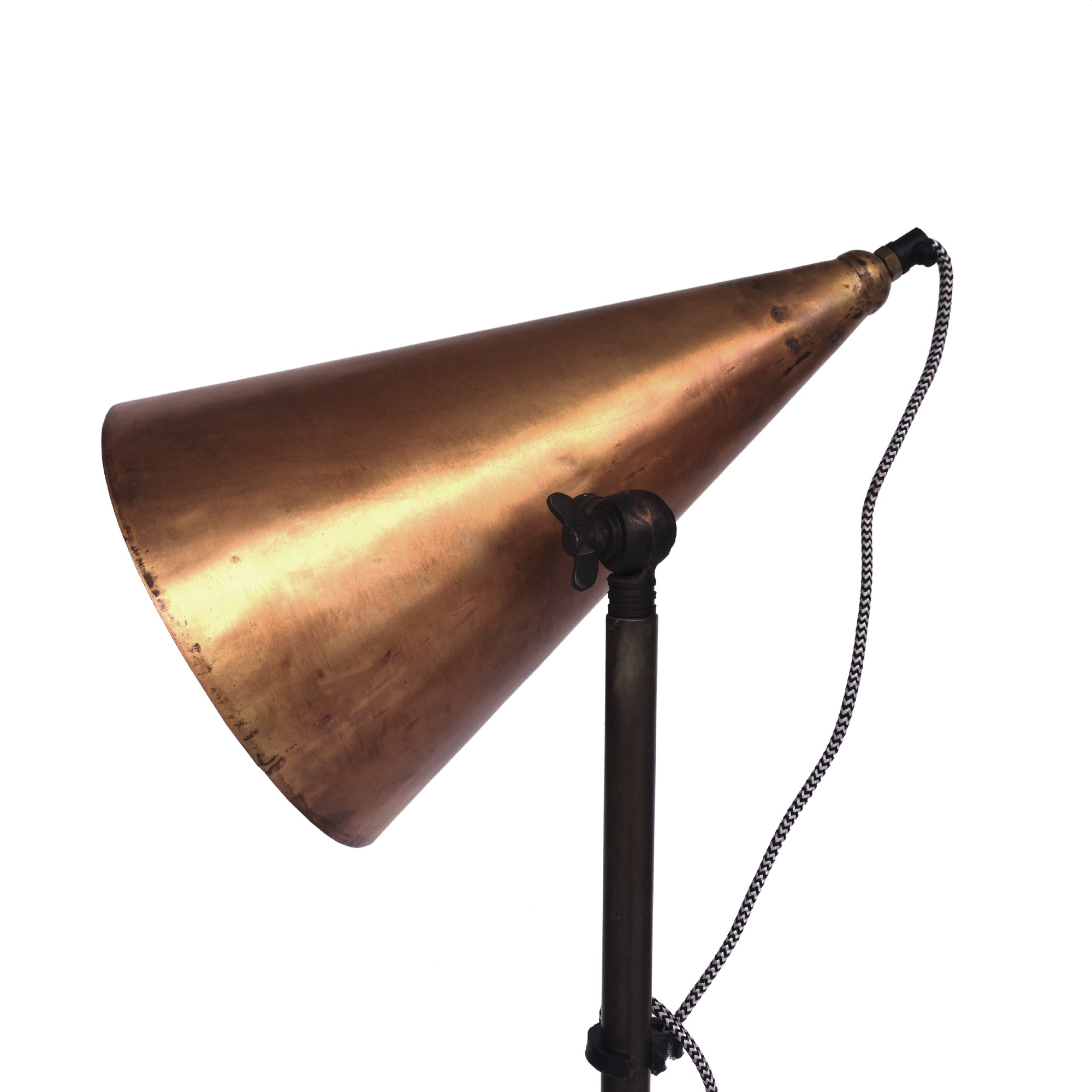 Leuchte 'Tinky', kupfer, T 35 cm, B 45 cm, H 152 cm von fischer's lagerhaus