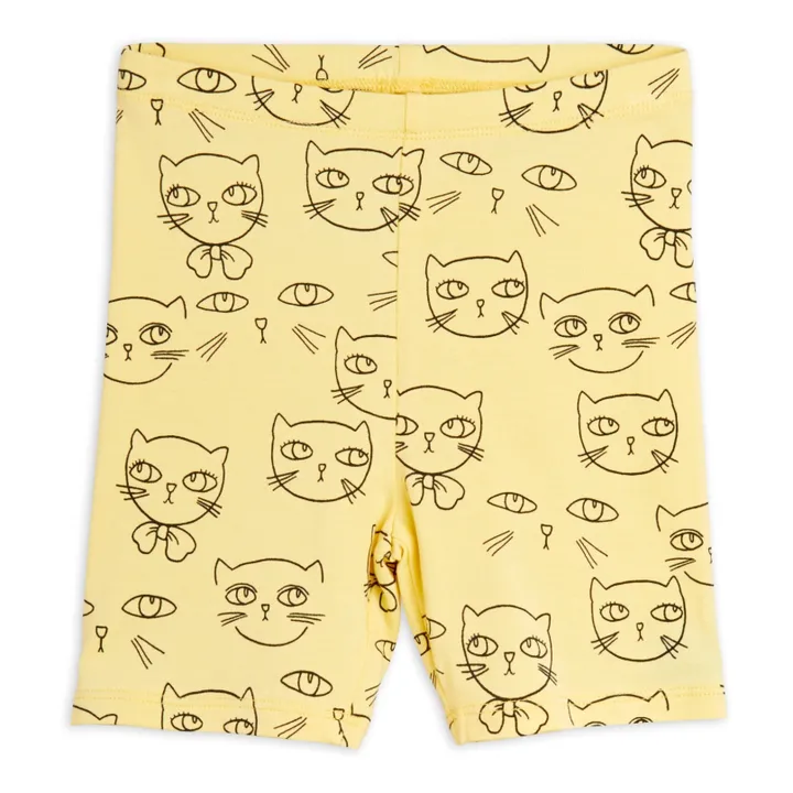 Mini Rodini Cycliste Cathlete Coton Bio | Jaune pâle