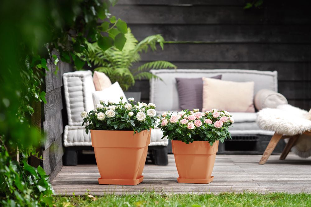 Elho bloempot Vibia Campana terracotta 28,8 x 28,8 x 28,2 cm