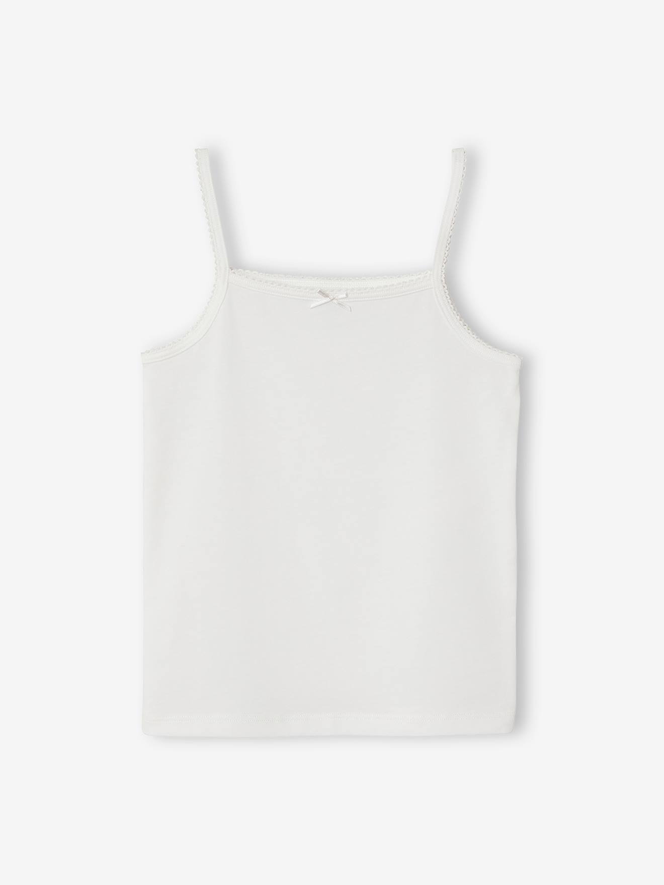 Conjunto de 2 tops lisos rosa para meninas