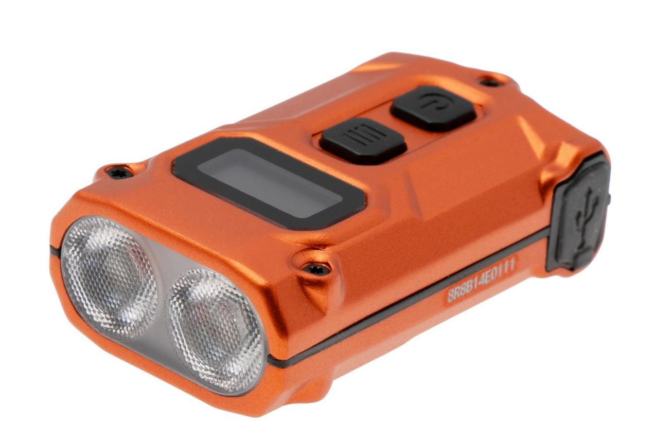 Nitecore TINI3 Alloy Orange, oplaadbare sleutelhangerzaklamp, 600 lumen