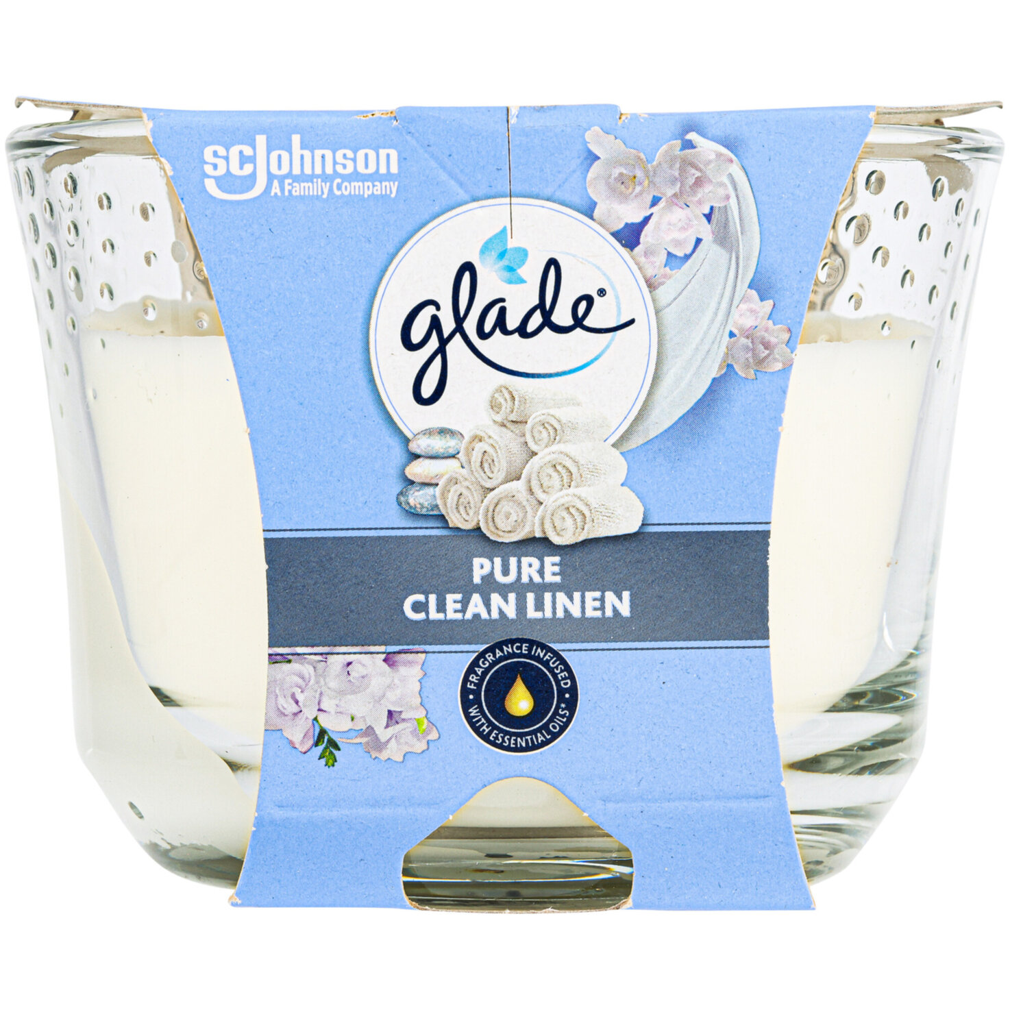Glade Langanhaltende Duftkerze Clean Linen