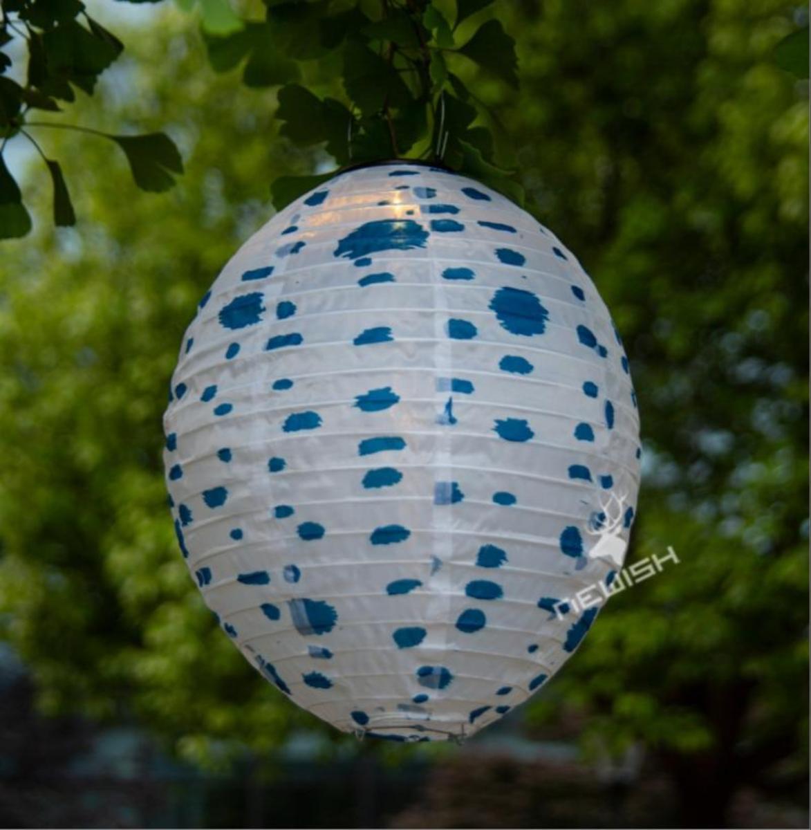 Intratuin solar lampion wit D 30 H 36 cm