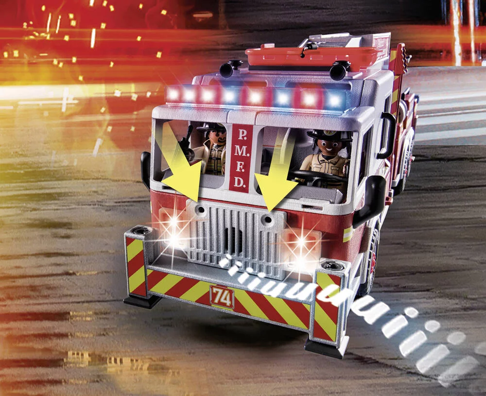 CAMION DE POMPIERS AVEC ECHELLE - 70935