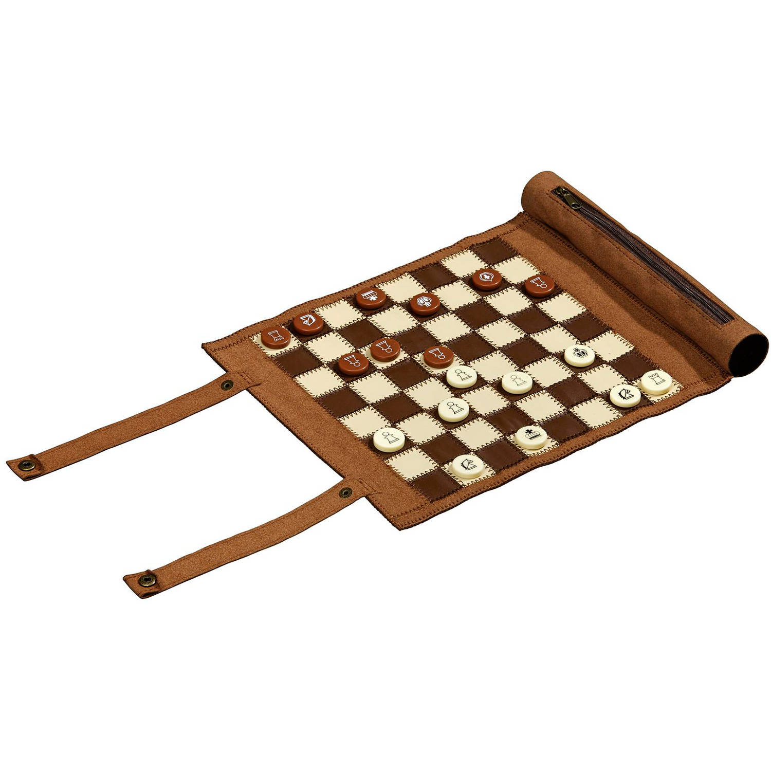 Philos Backgammon, schaak- en dam reisset rol Backgammon-, schaak- en damreisset (rol)