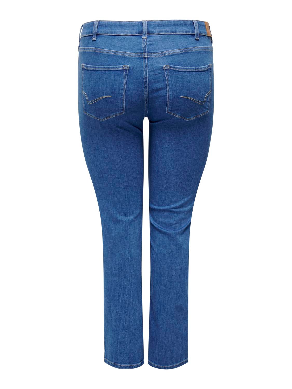 CARALICIA Mittlere Taille Gerade geschnitten Jeans Medium Blue Denim