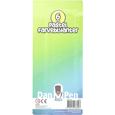 Danpen farveblyanter 6-pak