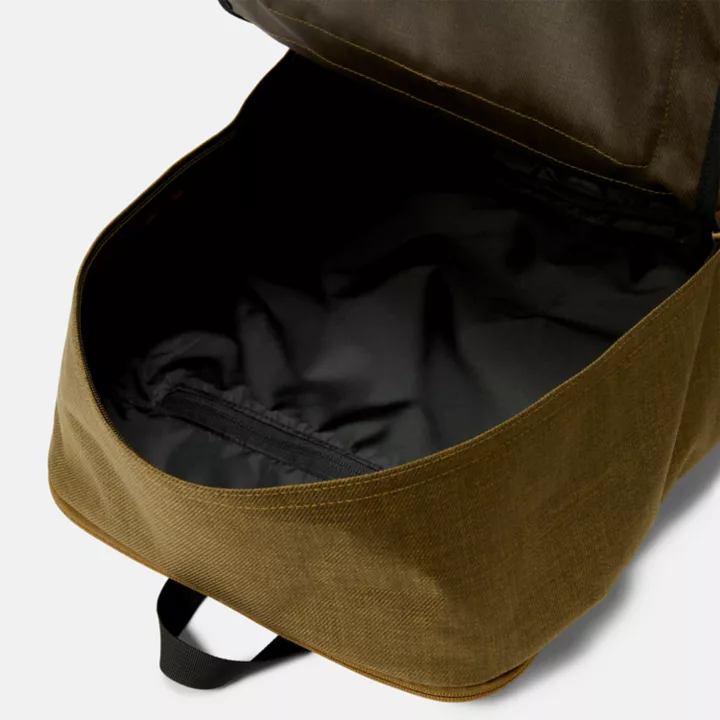 Mochila utilitária unissex na cor verde.