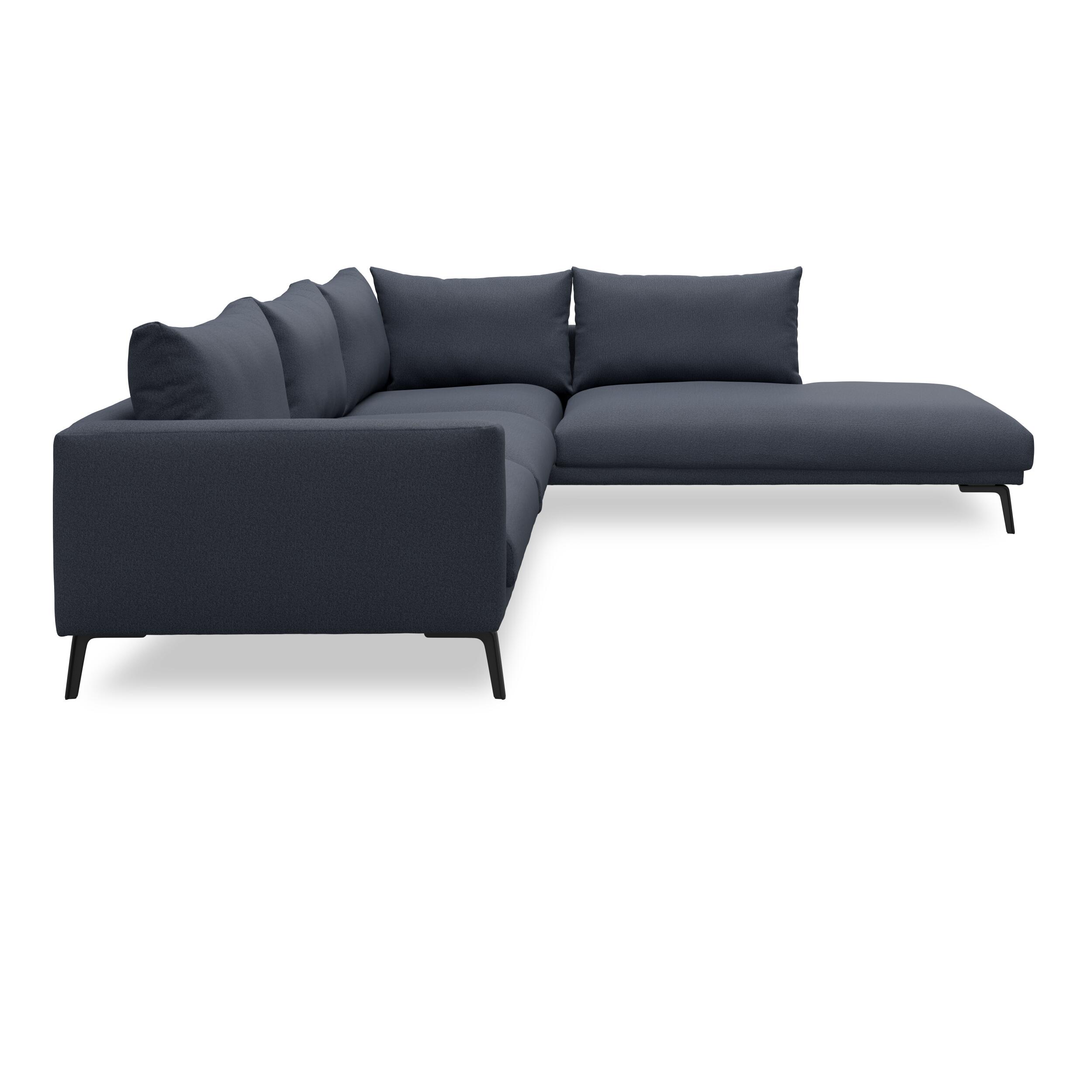 Hallsberg højrevendt sofa med pufafslutning