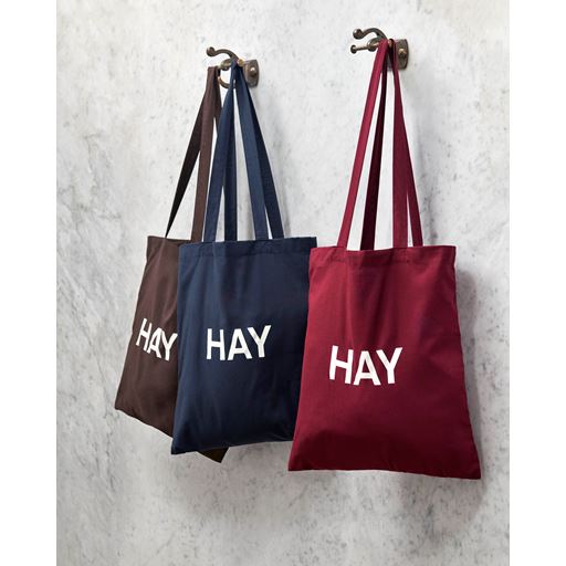 HAY Logo Tote Bag, Dark Brown