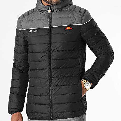 Doudoune Capuche Lombardy 2 Noir Gris Anthracite