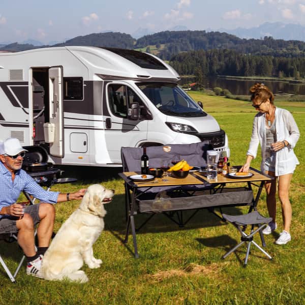 Table de camping en bambou Mendoza CAMP4