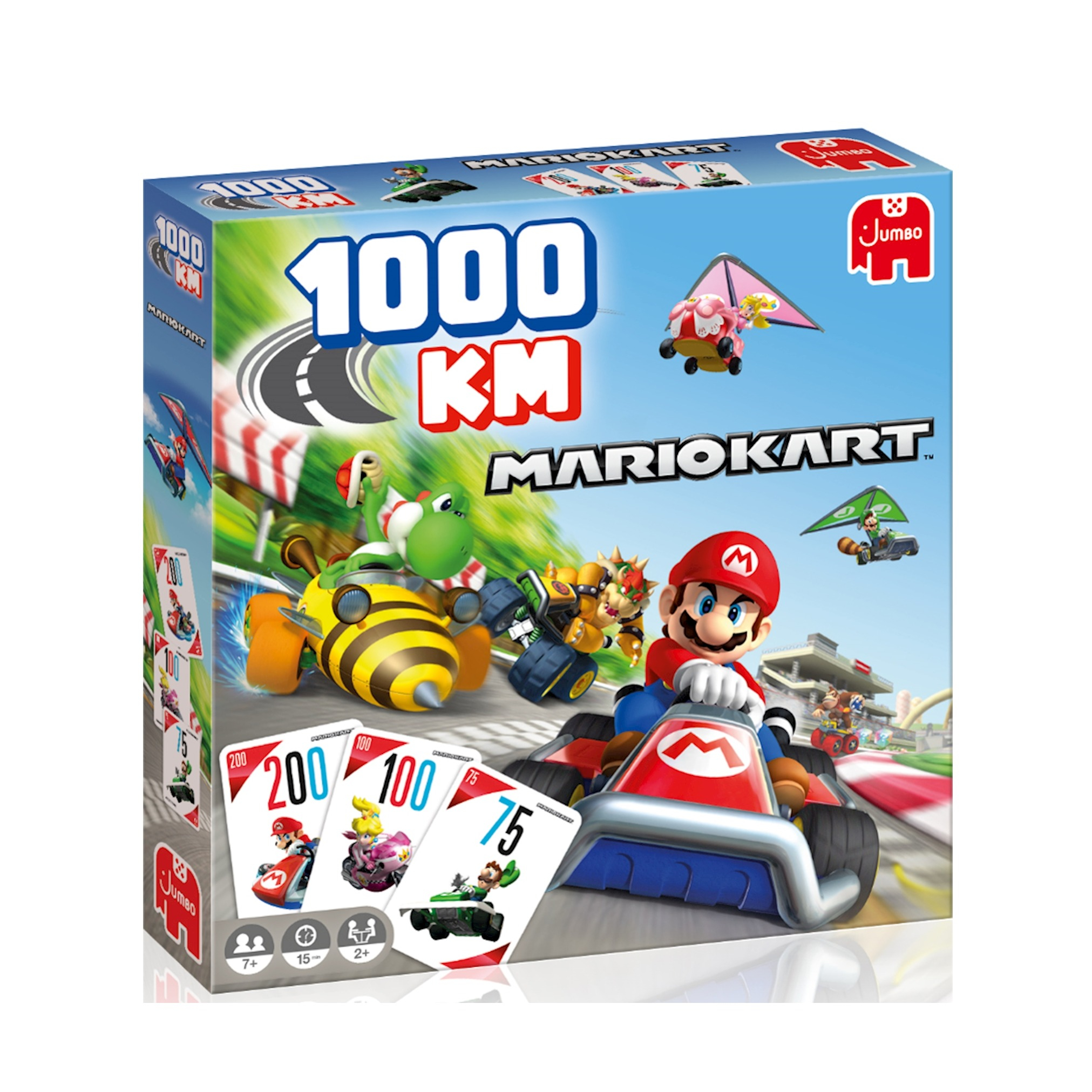 1000 km Mario Kart Brettspiel Gesellschaftsspiel für Familien / Kinder (1110100011) Lizenziert