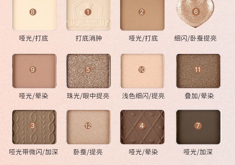 JILL LEEN - Multi Eyeshadow Palette - Misty Brown Plate