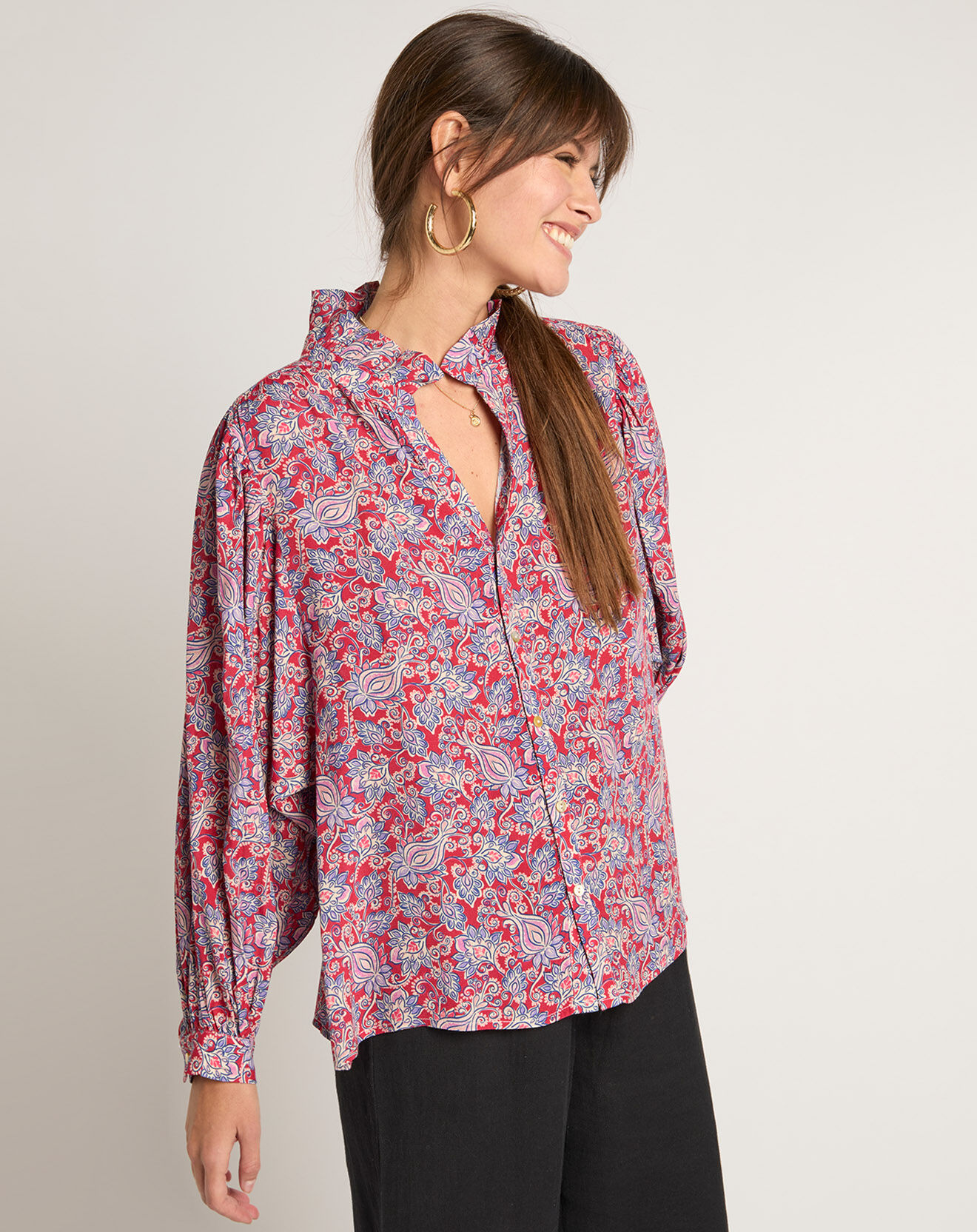 See u Soon Blouse Lea rouge