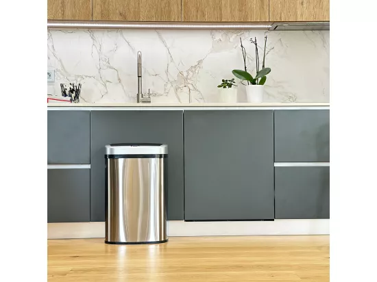 Poubelle de cuisine automatique MAJESTIC SILVER Argent Acier inoxydable 58 L