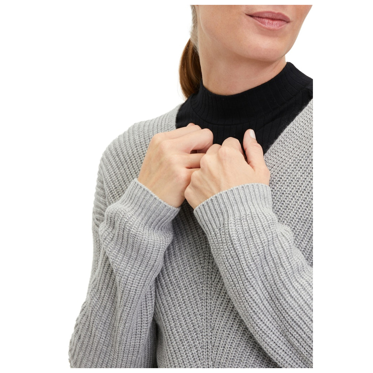 Cartoon Strickpullover Kurz 1/1 Arm