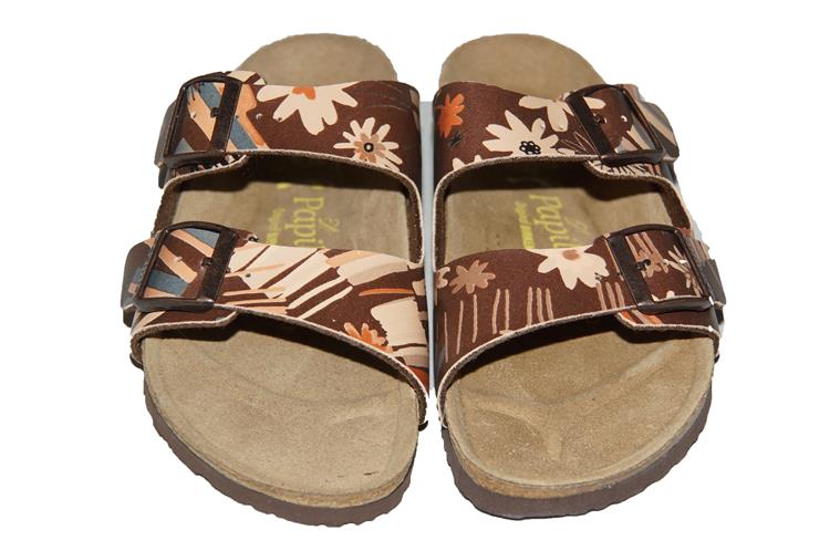 Birkenstock Arizona Papillio Smal Stroke and Flowers Brown (245243)