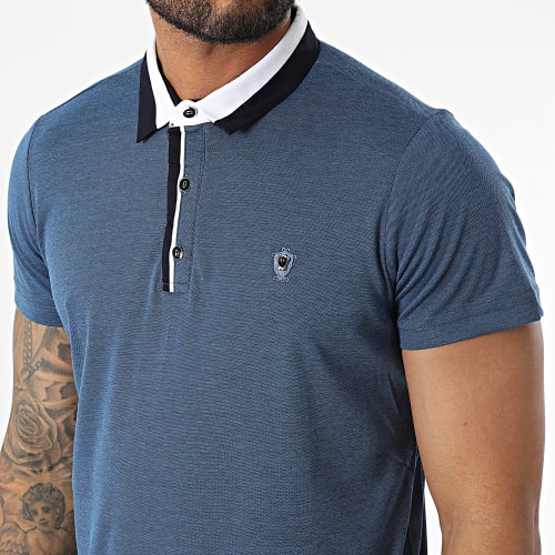 Polo Manches Courtes 570 Bleu  Chiné