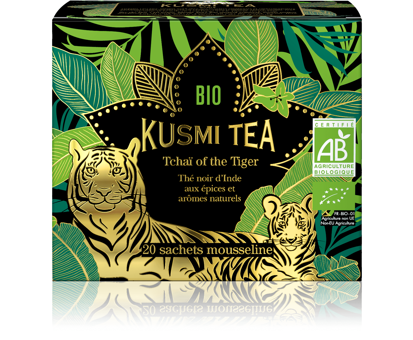 Tchaï of the Tiger-Thé noir d'Inde bio aux épices 20 sachets