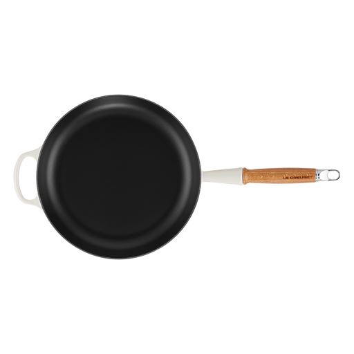 Le Creuset Signature Træhåndtags Stegepande, Meringue, Ø28 cm
