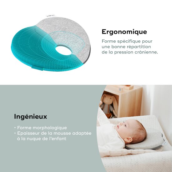 Cale-tête morphologique Lovenest Original    Gris        de               Babymoov