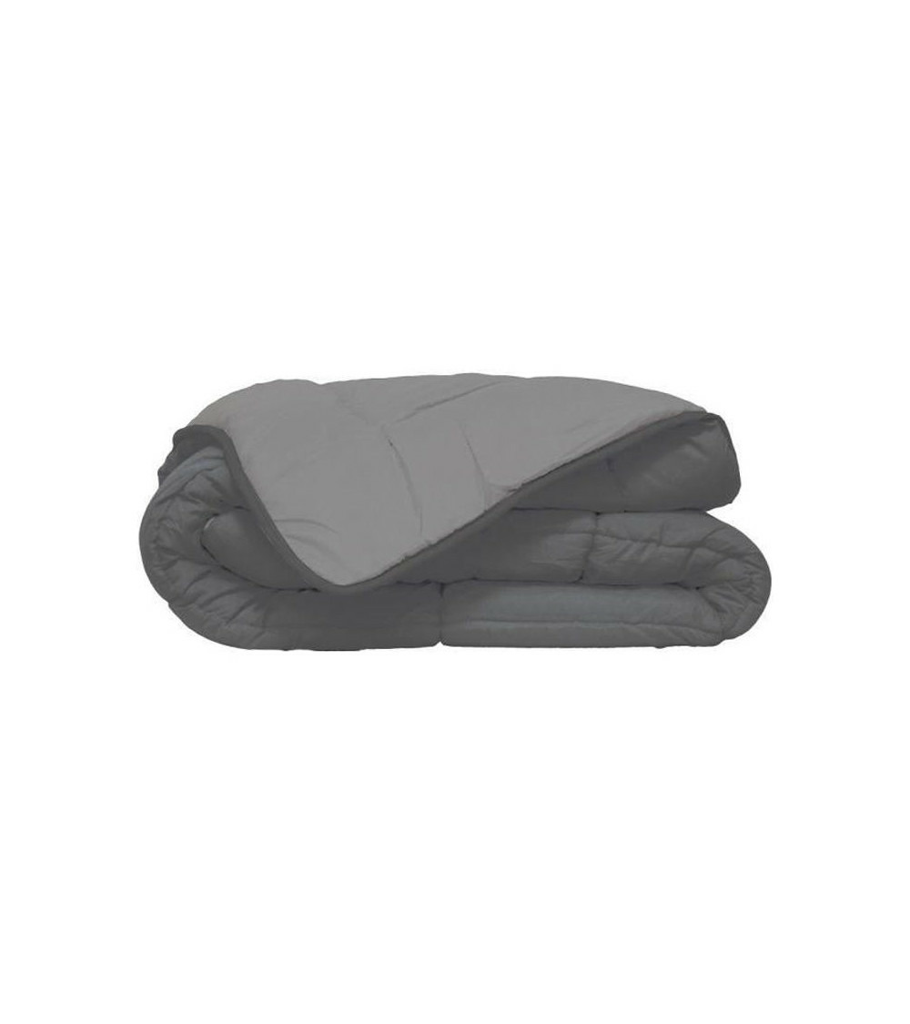 Edredon poyet motte gris bicolore 200 g/m² (240 x 260 cm)