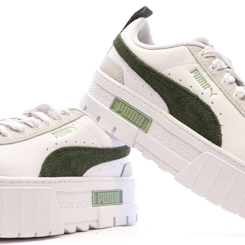 Puma Baskets Blanches/Vert Femme Puma Mayze