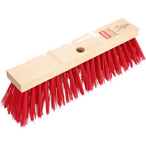 Balai de rue, en bois, largeur: 400 mm