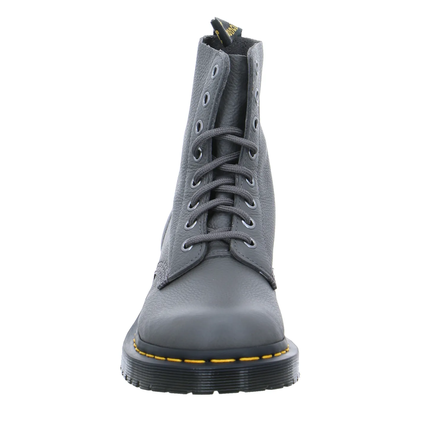 DR. MARTENS Boot Grau Leder
