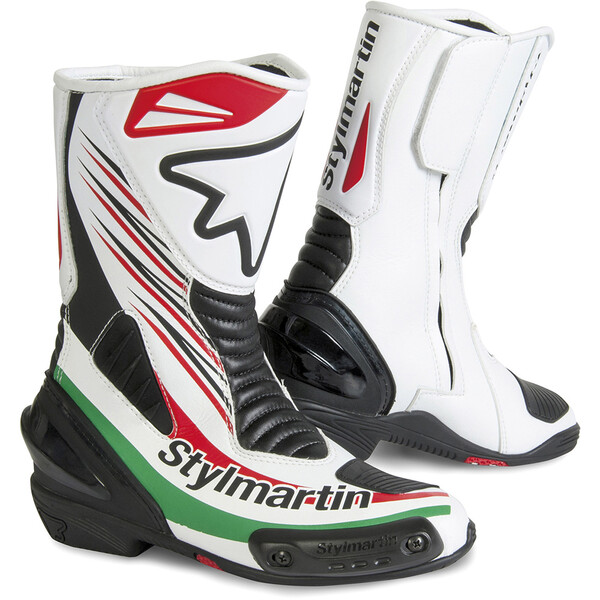 Stylmartin - Bottes Dream RS Blanc / Noir / Rouge / Vert