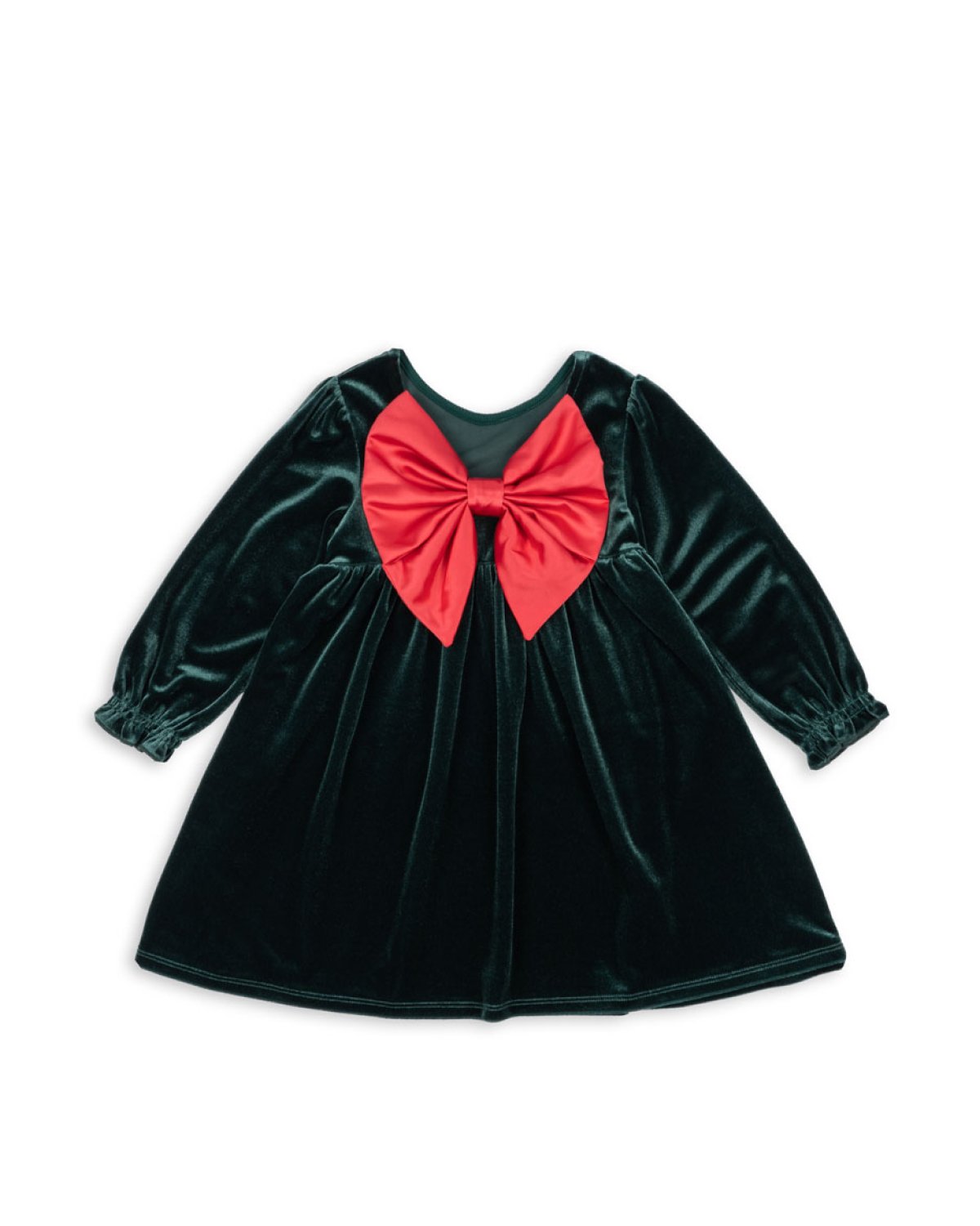 Kjole Barn – Resirkulert Polyester – Pine Grove / Dark Grønn