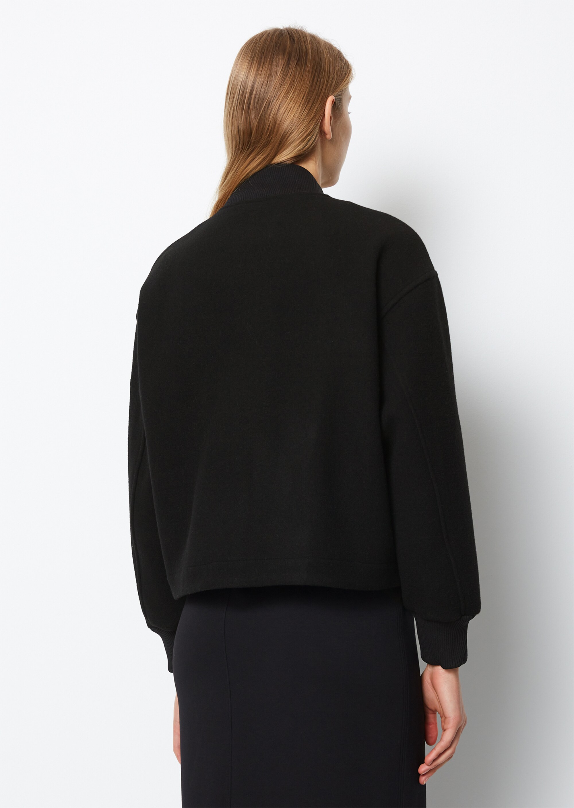 Blousonjacke relaxedaus Wolle-Mix