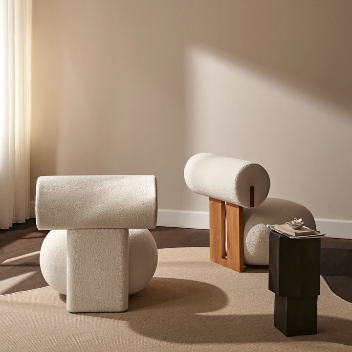 Norr11 - Hippo Lounge Sessel, Eiche natur / Hallingdal 65 - 220