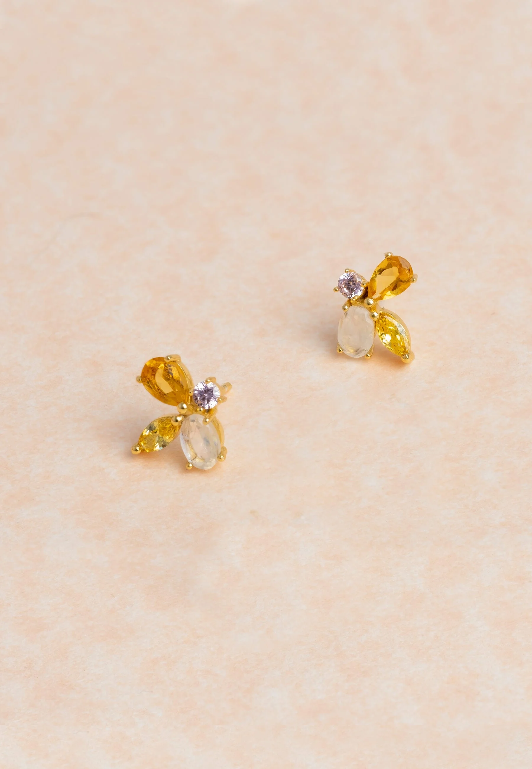 CINEMA - Boucles d'oreilles abeille | Orange