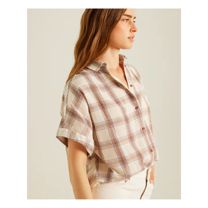 Sacrécoeur Chemise Louisa Brando Carreaux | Beige