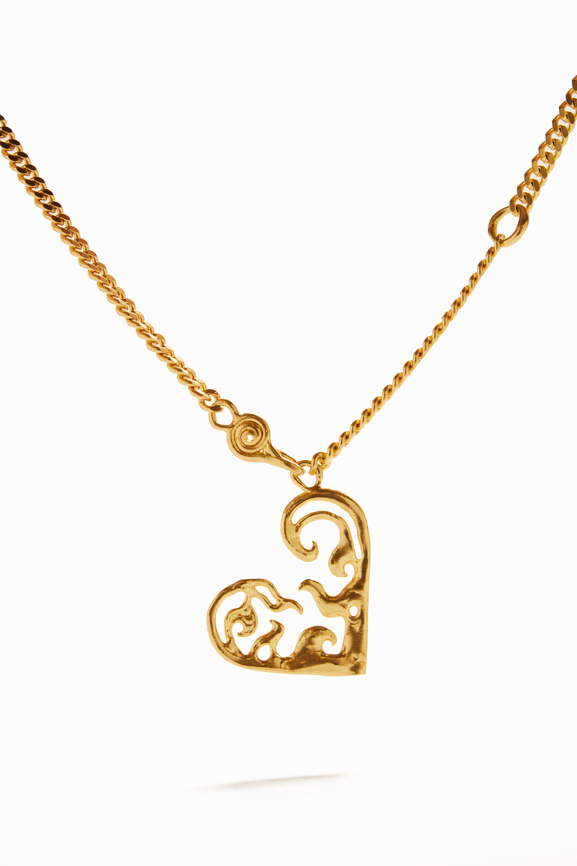 Collier petit cœur plaqué or Zalio