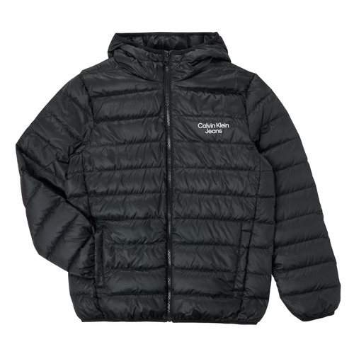 Calvin Klein Jeans - LW DOWN LOGO JACKET - Noir