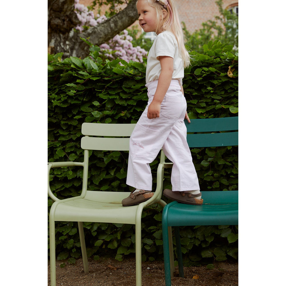 Køb COPENHAGEN COLORS Ballerina Stripe Striped Wide Bukser m. Lommer