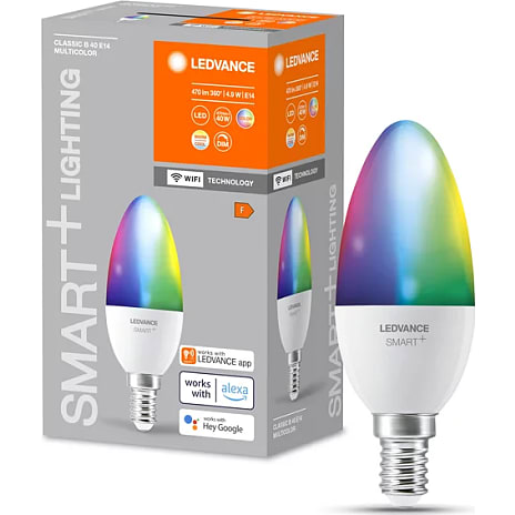 Ledvance smart+ kertepære 4,9W - multifarvet lys
