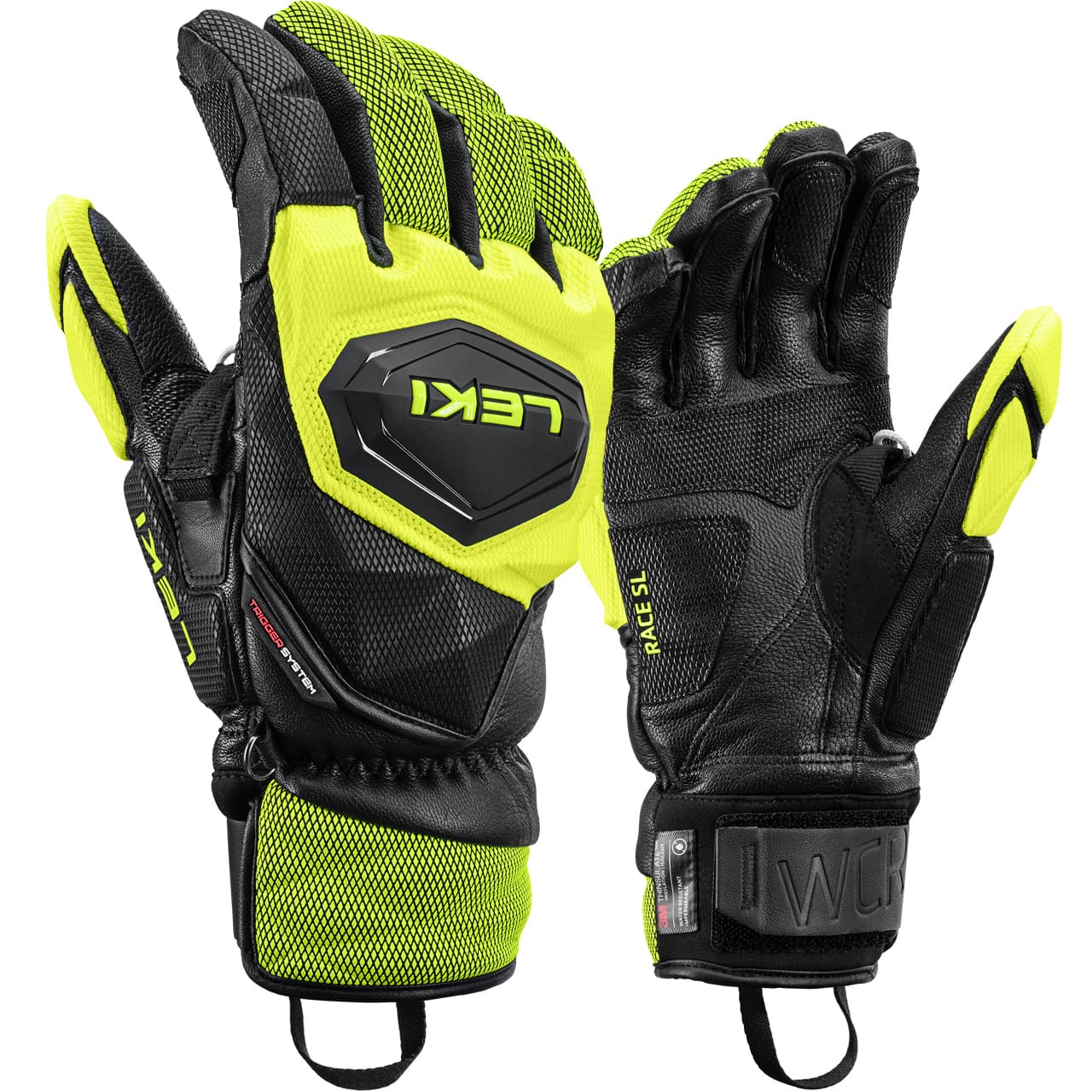 Leki Herren Handschuh WCR VENOM SL 3D black-/ice lemon | Leki | L | Brands | XSPO-Fashion