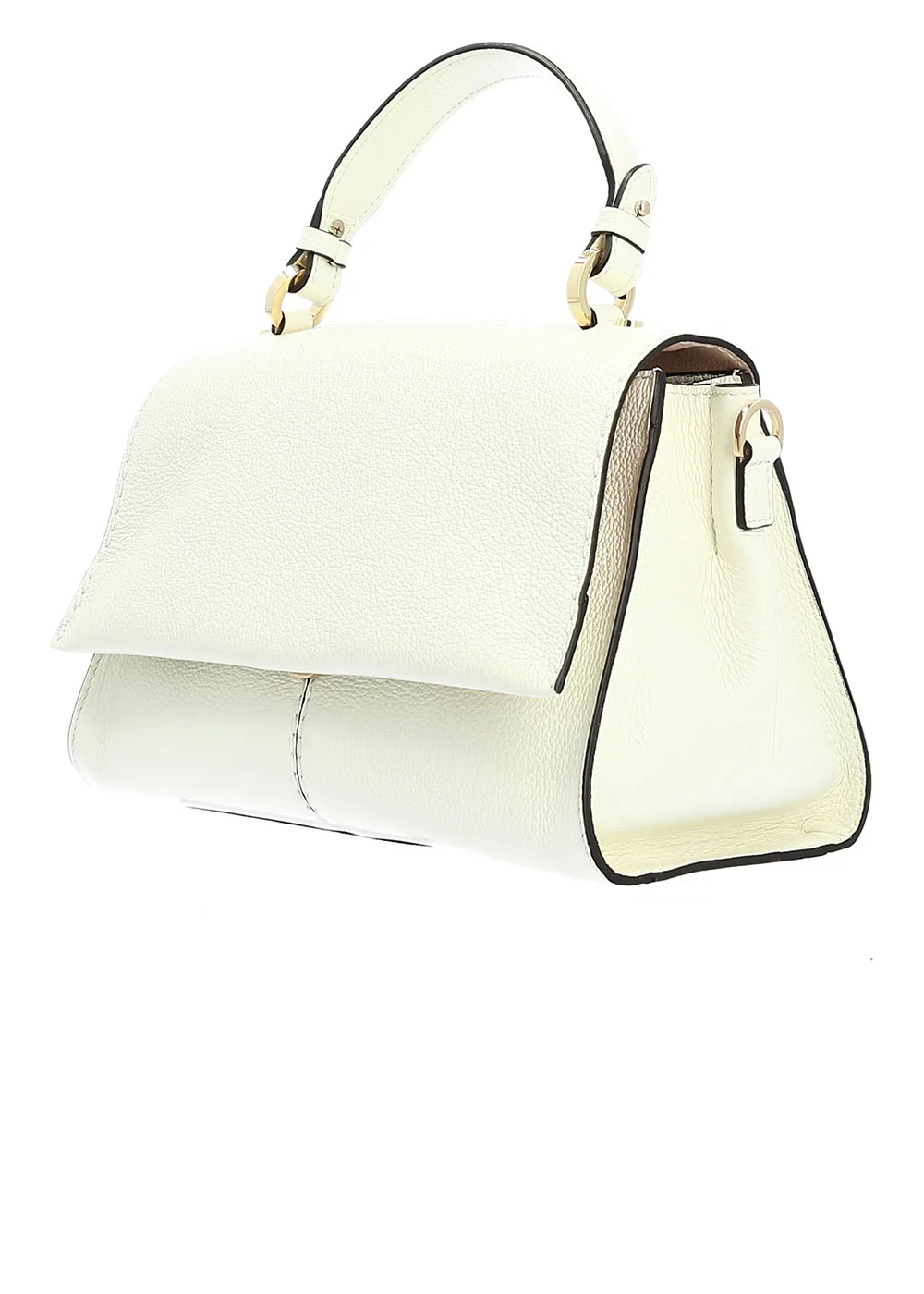 PETIT SAC RABAT INES CUIR BLANC