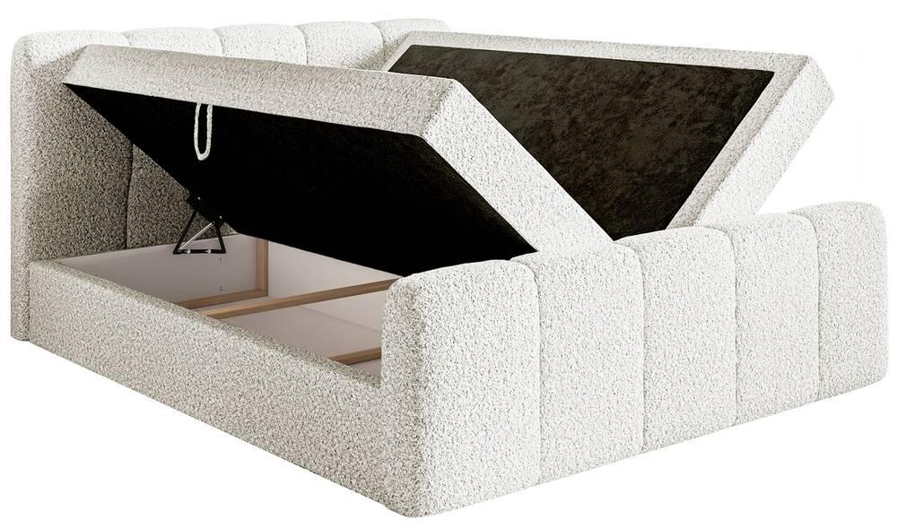 NADUVI Collection Boxspring Chloe 160x200 bouclé met opbergruimte