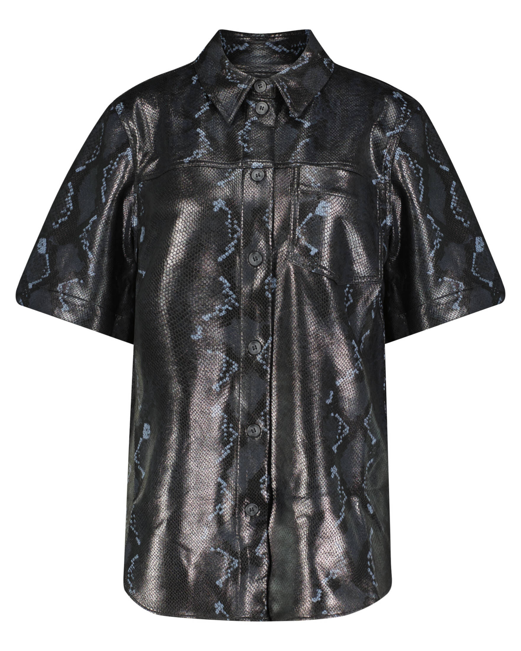 Envii| Damen Kunstlederbluse ENROCK