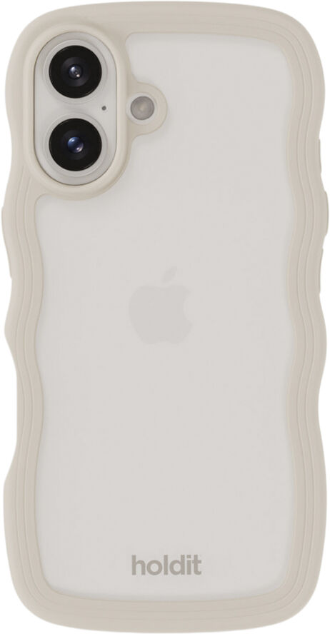 HoldIt Wavy Case iPhone 16 Beige