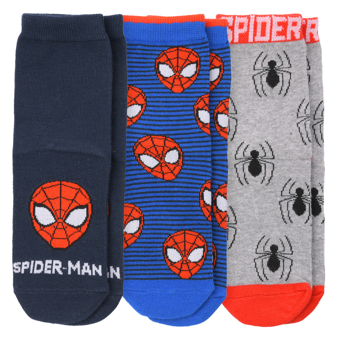 Topolino 3 Paar MARVEL Socken blau / grau / rot