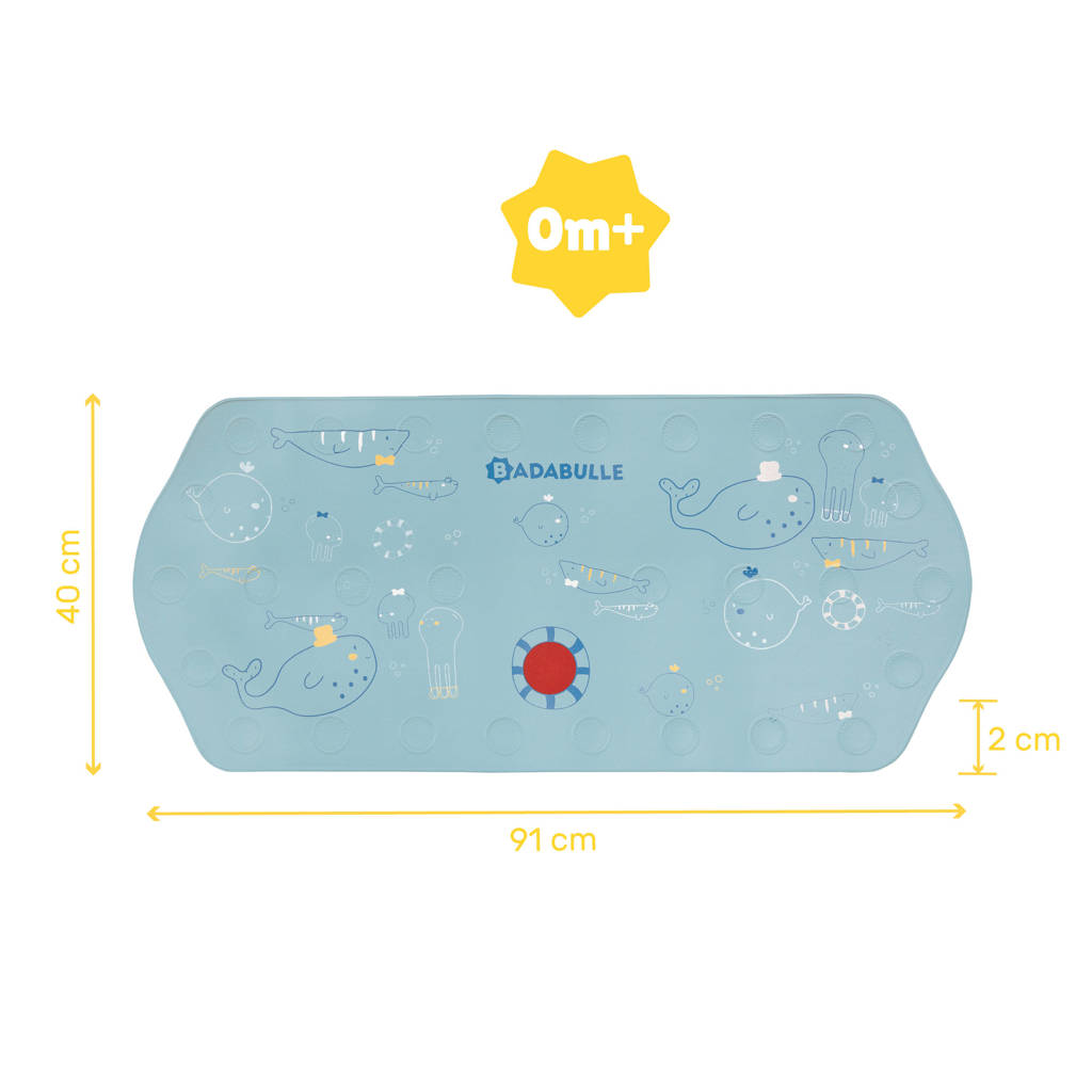 Fijne en leuke badmat!XXL badmat met temperatuurweergave