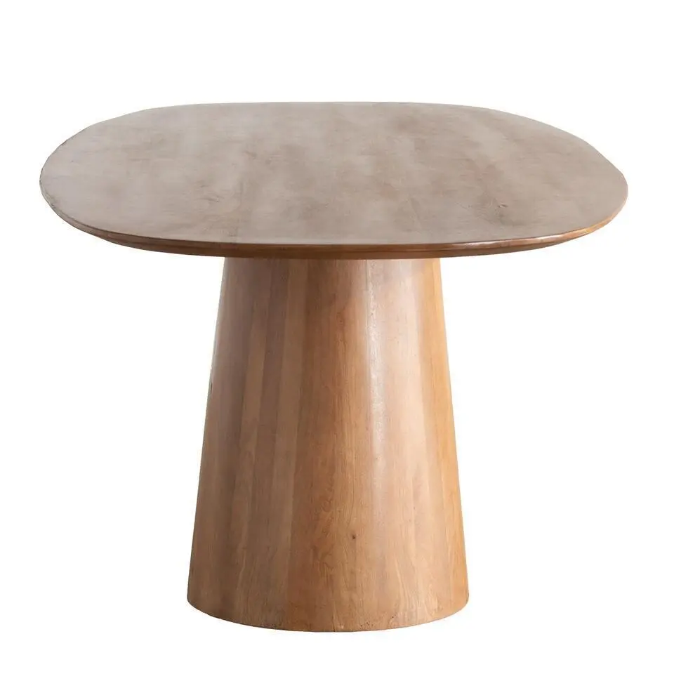 Eettafel Deens Ovaal - Bruin Mangohout - 180x100x76cm - Stijn
